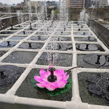 Load image into Gallery viewer, Lotus Shaped Solar Fountain Pond Decorative