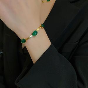 Emerald Necklace & Bracelet