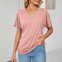 Load image into Gallery viewer, New Casual Pullover V-Neck Solid Color Loose Ladies Tops