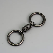 Load image into Gallery viewer, Nordic Retro Spring Double Ring Keychain