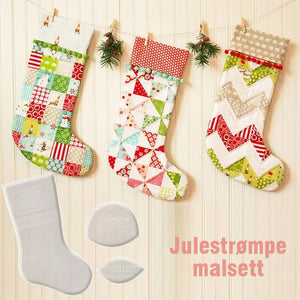 Håndlaget julestrømpe malsett