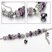 Load image into Gallery viewer, Amethyst Crystal Birthstones Bracelet