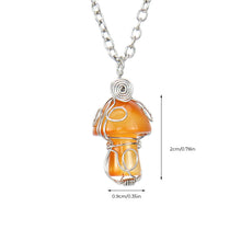 Load image into Gallery viewer, Natural Crystal Mushroom Pendant