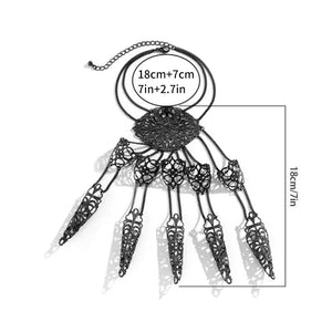 Gothic Glove Metal Cutout Bracelet