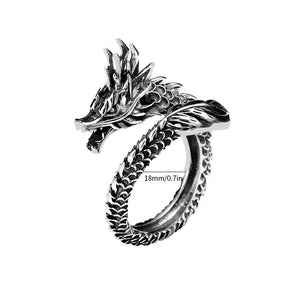Silver Dragon Unusual Ring