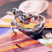 Load image into Gallery viewer, Silver Dragon Unusual Ring