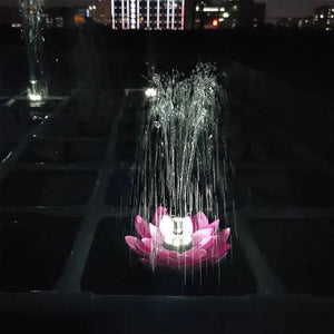 Lotus Shaped Solar Fountain Pond Decorative