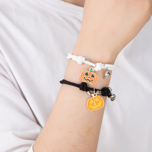 Cute Halloween Heart Magnetic Couple Matching Bracelet