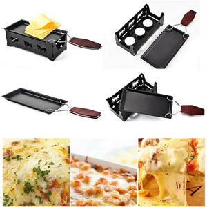 Non-stick Black Iron Cheese Raclette Grill Plate