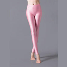 Load image into Gallery viewer, Satin GLOSSY OPAQUE Stockings Yoga