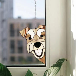 Peeking Dog Suncatcher Series