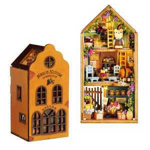 Mini Rabbit Town Wooden Doll House Kit with Furniture