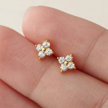 Load image into Gallery viewer, Mini Flower Stud Earrings