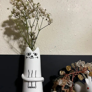 Cat Tiny Vase