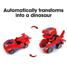 Load image into Gallery viewer, Transforming Dinosaur LED Car