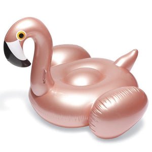 Inflatable Flamingo Pool Float, Rose Gold