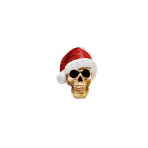 Mini Skeleton with Christmas Hat