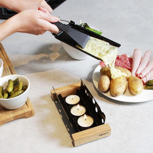 Non-stick Black Iron Cheese Raclette Grill Plate