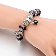 Load image into Gallery viewer, Amethyst Crystal Birthstones Bracelet