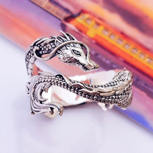 Silver Dragon Unusual Ring