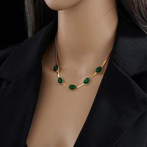 Emerald Necklace & Bracelet