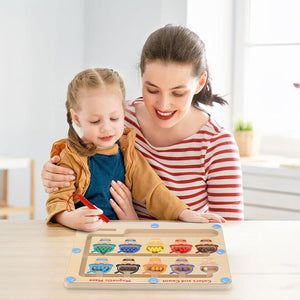 Ice Cream Color and Number Magnetic Board