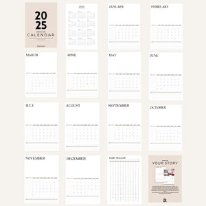 2025 Vision Board Wall Calendar