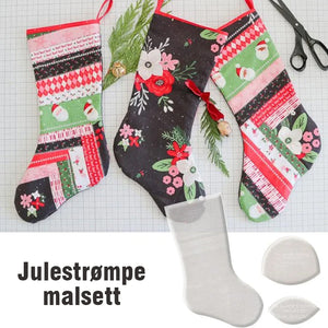 Håndlaget julestrømpe malsett