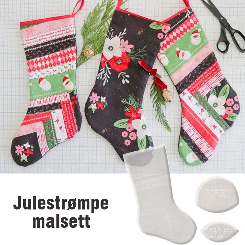 Håndlaget julestrømpe malsett