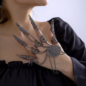 Gothic Glove Metal Cutout Bracelet