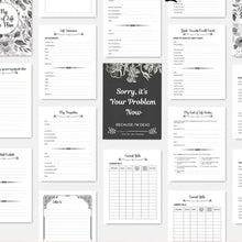 Load image into Gallery viewer, Beklager, det er ditt problem nå, fordi jeg er død