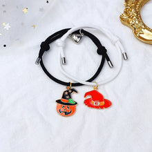 Load image into Gallery viewer, Cute Halloween Heart Magnetic Couple Matching Bracelet