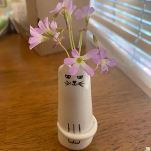 Cat Tiny Vase