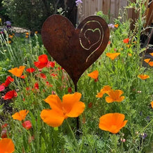 Load image into Gallery viewer, A Rusted Heart in the Garden
