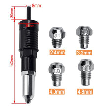 Load image into Gallery viewer, Professional Rivet Gun Adapter Kit 🛠With 4Pcs Different Nozzle Bolts