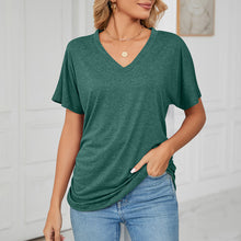 Load image into Gallery viewer, New Casual Pullover V-Neck Solid Color Loose Ladies Tops