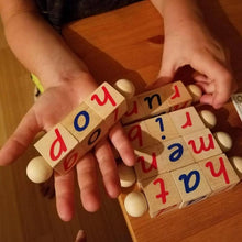 Load image into Gallery viewer, Montessori Alphabet Wooden Educational Phonetic Reading Blocks