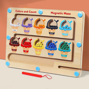 Ice Cream Color and Number Magnetic Board