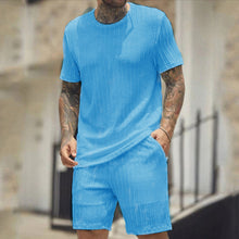 Load image into Gallery viewer, Men&#39;s Solid Textured Shorts Set