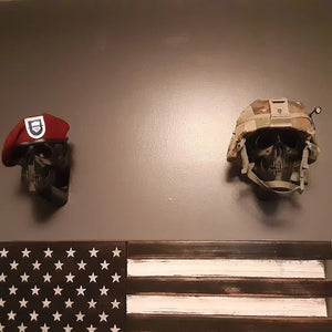 3D Skull Helmet Display Package Bracket