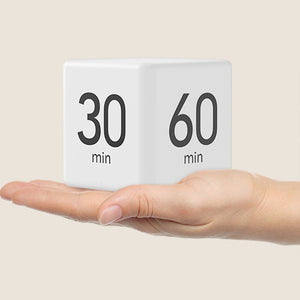 Cube Timer for Time Management and Countdown Settings