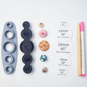 Universal Self-Cover Button-Making Tools Set