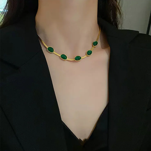 Emerald Necklace & Bracelet