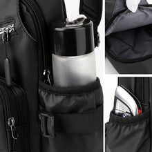 Load image into Gallery viewer, Men&#39;s Leather Film Water Bottle Chest Bag