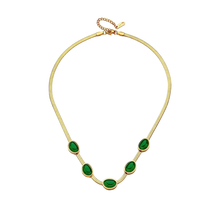 Load image into Gallery viewer, Emerald Necklace &amp; Bracelet