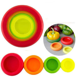 4 Silicone Food Preservation Cover Set