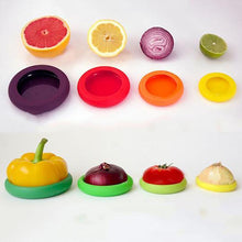 Load image into Gallery viewer, 4 Silicone Food Preservation Cover Set