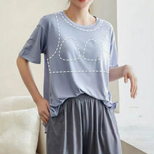 Load image into Gallery viewer, Women&#39;s Modal Short Sleeve Pajamas Set