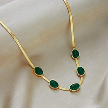 Load image into Gallery viewer, Emerald Necklace &amp; Bracelet