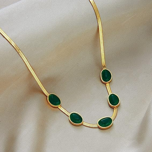 Emerald Necklace & Bracelet